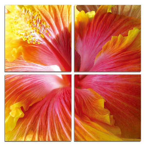 HomeRoots Set of Four Vibrant Modern Print Wall Art - Eye-Catching Decor for Living Room, Bedroom & Office 283991