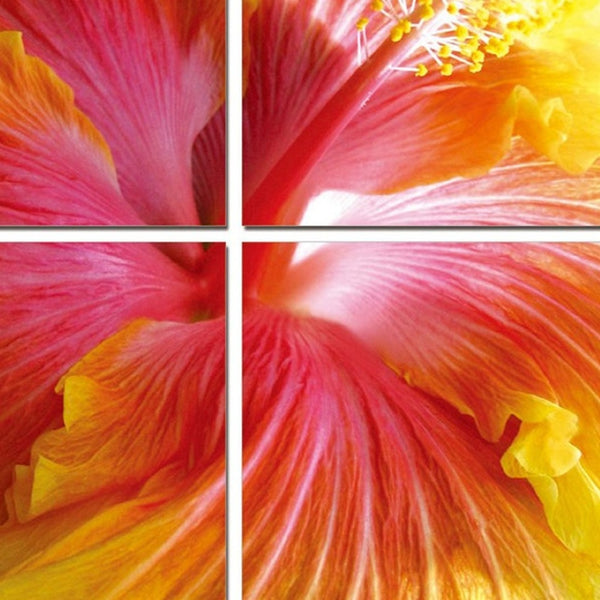 HomeRoots Set of Four Vibrant Modern Print Wall Art - Eye-Catching Decor for Living Room, Bedroom & Office 283991
