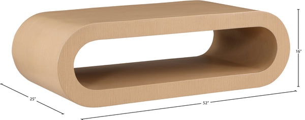 Sono Natural Coffee Table 283Natural-C Meridian Furniture