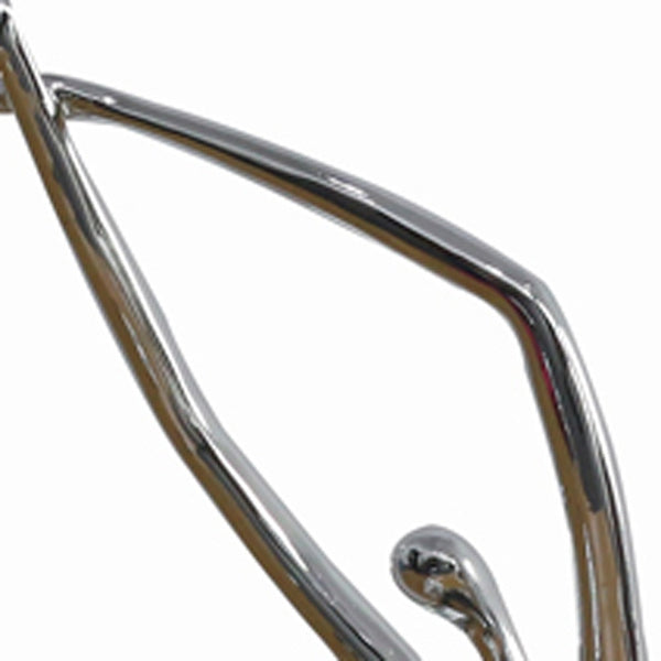 Homeroots 24" Silver Polyresin Sculpture  Polyresin 284041