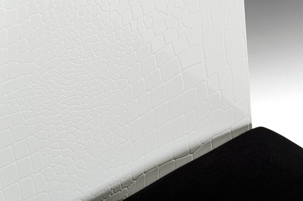 Homeroots Set Of Two Black And White Upholstered Fabric Dining Side Chairs  Wood 284078