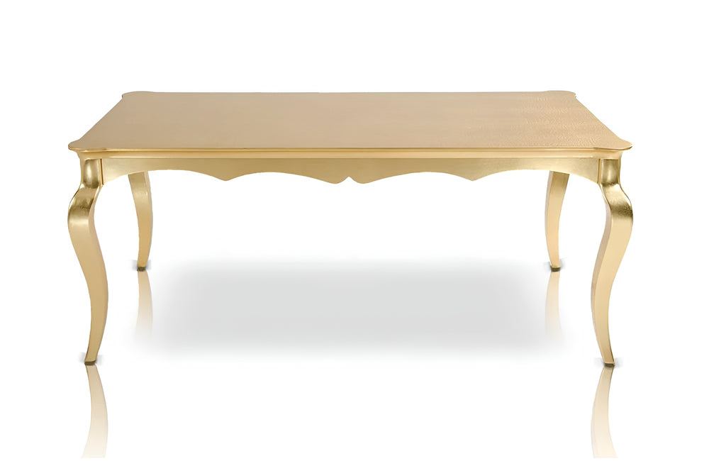 Homeroots 30" Golden Crocodile Lacquer Table   284117