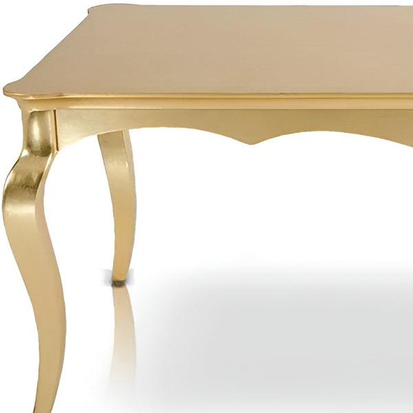 Homeroots 30" Golden Crocodile Lacquer Table   284117