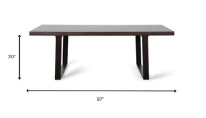 Homeroots 30" Oak Veneer Dining Table  Wood 284119