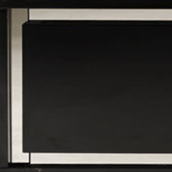 Homeroots 51" Black Faux Leather Coffee Table With Two Drawers   284169