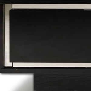 Homeroots 51" Black Faux Leather Coffee Table With Two Drawers   284169