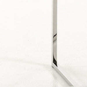 Homeroots White And Silver Upholstered Faux Leather Dining Arm Chair White Metal 284246