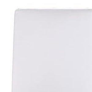 Homeroots Set Of Two White Upholstered Faux Leather Dining Side Chairs  Metal 284250