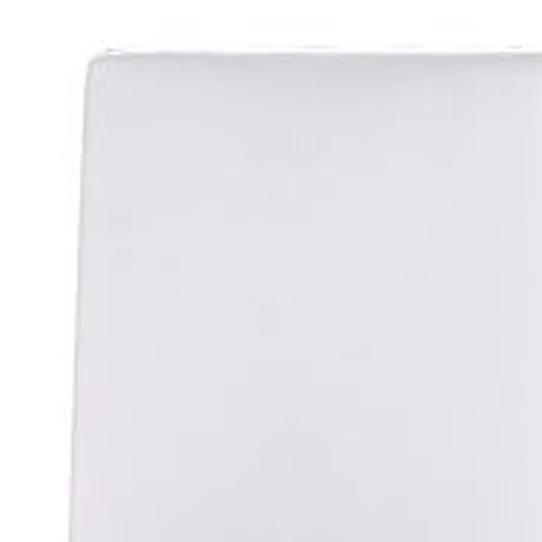 Homeroots Set Of Two White Upholstered Faux Leather Dining Side Chairs  Metal 284250