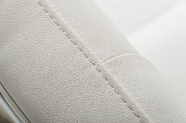 Homeroots Tufted White And Silver Upholstered Faux Leather Dining Arm Chair White Metal 284256