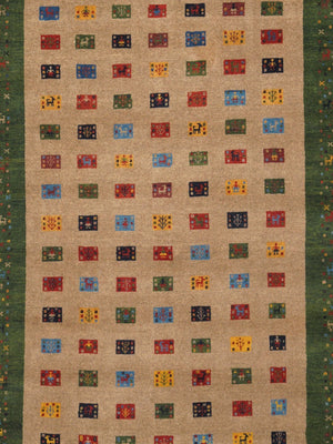 Pasargad Home Tribal Collection Hand-knotted Wool Area Rug – Vibrant Colors & Rich Textures   028426