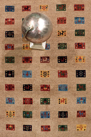 Pasargad Home Tribal Collection Hand-knotted Wool Area Rug – Vibrant Colors & Rich Textures   028426