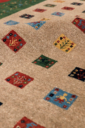 Pasargad Home Tribal Collection Hand-knotted Wool Area Rug – Vibrant Colors & Rich Textures   028426