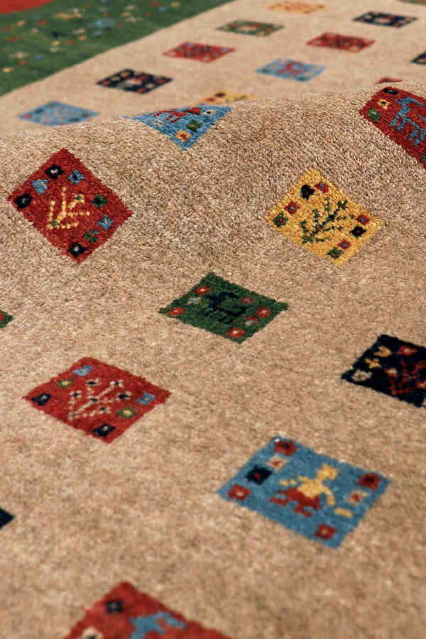 Pasargad Home Tribal Collection Hand-knotted Wool Area Rug – Vibrant Colors & Rich Textures   028426