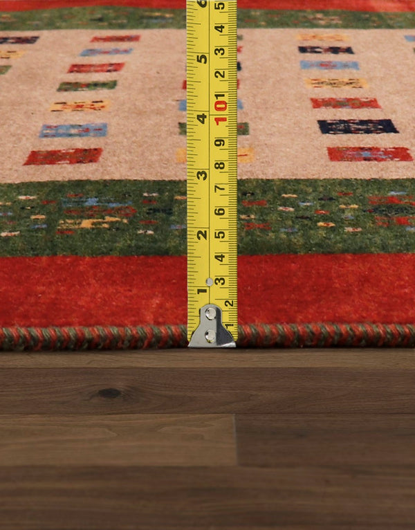 Pasargad Home Tribal Collection Hand-knotted Wool Area Rug – Vibrant Colors & Rich Textures   028426