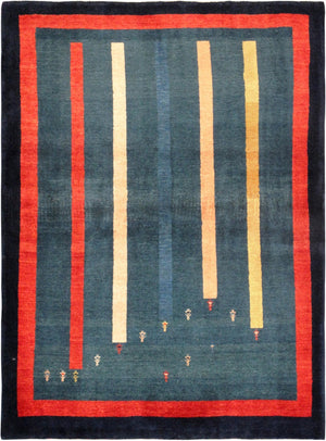 Pasargad Home Tribal Collection Hand-knotted Wool Area Rug – Vibrant Colors & Rich Textures   028433