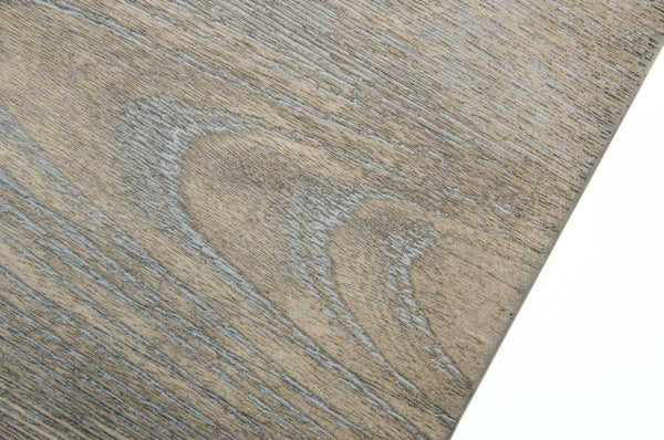 Homeroots 30" Grey Brush Veneer And Stainless Steel Dining Table  Wood,Manufactured 284375