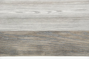 Homeroots 30" Grey Brush Veneer And Stainless Steel Dining Table  Wood,Manufactured 284375