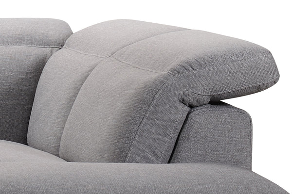 Homeroots 30" Grey Fabric And Iron Sectional Sofa With A Wood Frame   284404