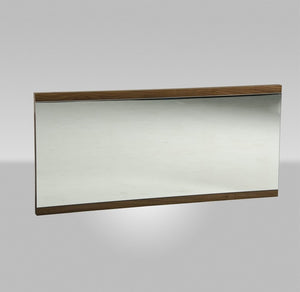 Homeroots 24" Walnut Veneer And Glass Mirror  Wood 284408