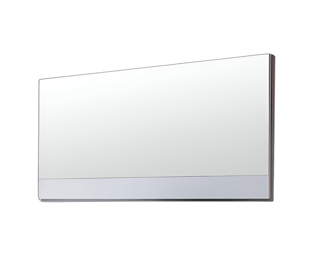 Homeroots 24" White Framed Bathroom Vanity Mirror  Wood 284434