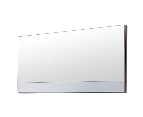 Homeroots 24" White Framed Bathroom Vanity Mirror  Wood 284434