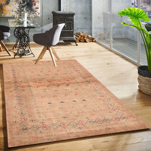 Pasargad Home Tribal Collection Hand-knotted Wool Area Rug – Vibrant Colors & Rich Textures   028462