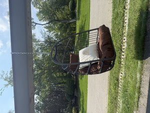 English Elm Outdoor Egg Swing Chair - Hand-Woven Rattan With Cushions, Weather-Resistant, Perfect For Relaxation! W2500P364234