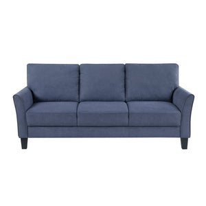 English Elm Modern 2-Piece Upholstered Sofa Set - Plush Blue Loveseat & Sofa For Stylish Living Room Comfort B011S01957