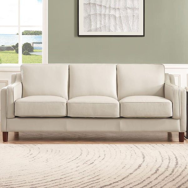 English Elm Bella Leather Sofa Collection – Double-Sloped Track Arms, Sewn-In Cushions, Clean Lines, Timeless Charm B2705P211799