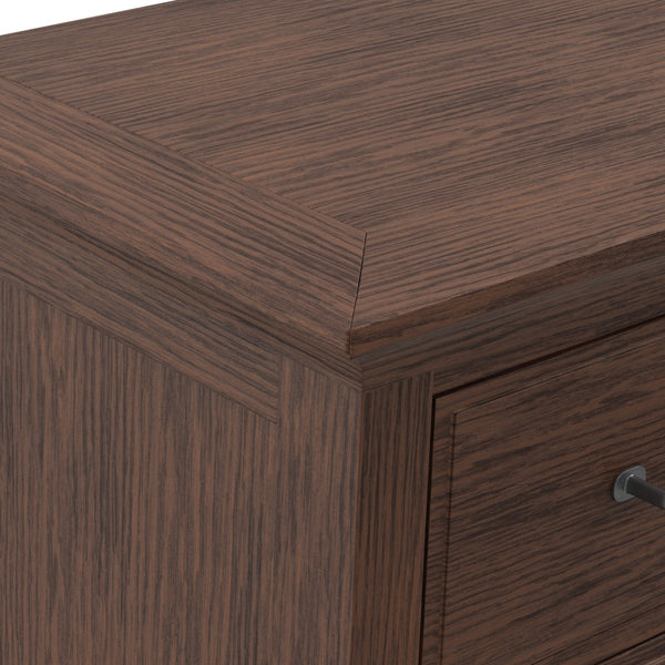 OSP Home Furnishings Modern Mission 3 Drawer Chest Vintage Oak