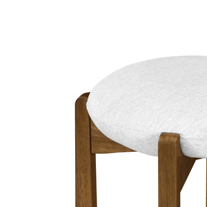 English Elm Christopher Knight Home® - Tara Indoor Wooden Upholstered Barstools Set Of 2 – Elegant Walnut & Ivory Comfort For Any Space N775P333863D