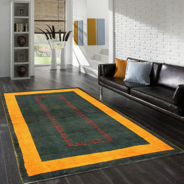 Pasargad Home Tribal Collection Hand-knotted Wool Area Rug – Vibrant Colors & Rich Textures   028510