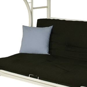 Homeroots White Twin Contemporary Metal Bunk Bed White Metal 285192