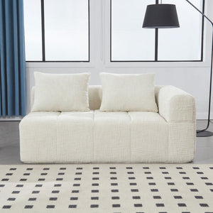 English Elm United Chenille Loveseat Sofa - Versatile Minimalist Sleeper For Cozy Living Room & Small Spaces W1568P255133-GIGA