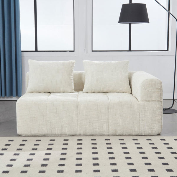 English Elm United Chenille Loveseat Sofa - Versatile Minimalist Sleeper For Cozy Living Room & Small Spaces W1568P255133-GIGA