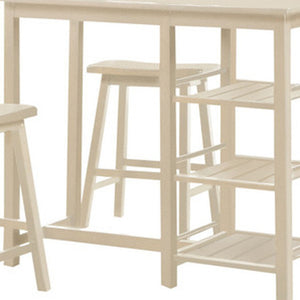 Homeroots 43" Beige Solid Wood Console Table   285353