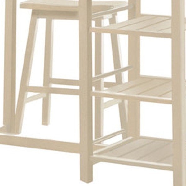 Homeroots 43" Beige Solid Wood Console Table   285353