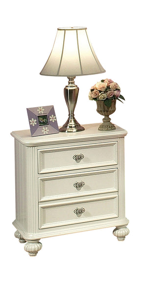 Homeroots 22" X 16" X 28" White Pine Wood Nightstand   285571