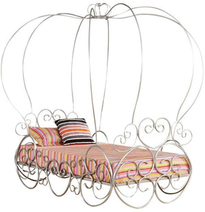 Homeroots Canopy Bed  Metal 285593