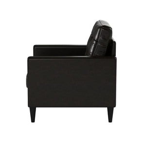 Homeroots 30" X 30" X 33" Espresso Accent Chair   285686