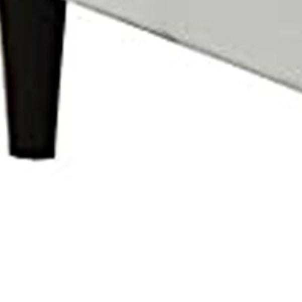 HomeRoots 30" Modern White and Black Faux Leather Arm Chair with Toss Pillow for Stylish Comfort & Support 285687