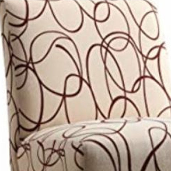 Homeroots 30" X 23" X 33" Fabric And Espresso Accent Chair   285690