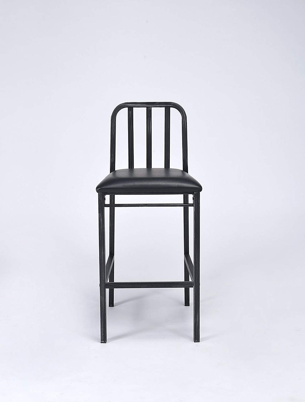 Homeroots Set Of Two " Black Iron Bar Chairs   285735