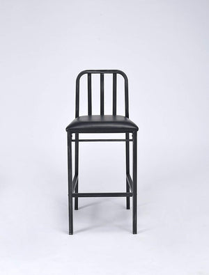 Homeroots Set Of Two " Black Iron Bar Chairs   285735