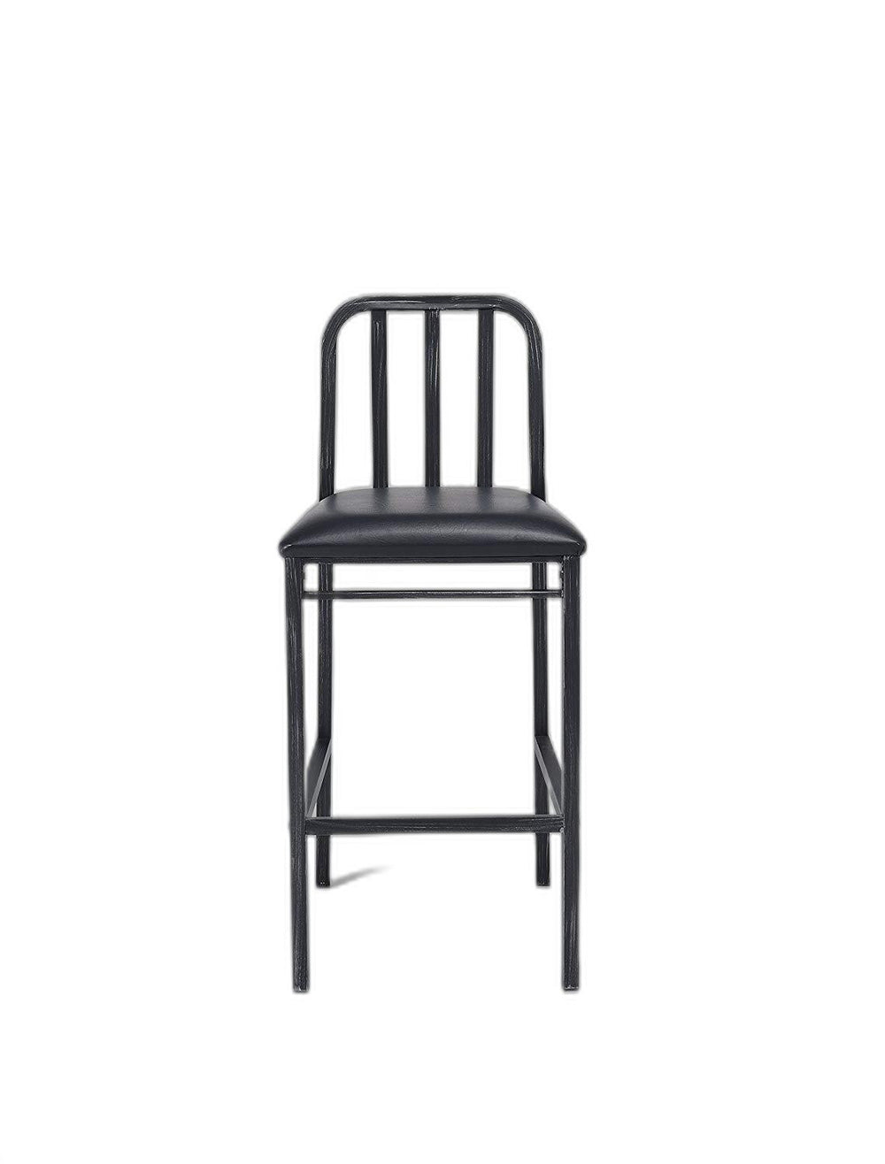 Homeroots Set Of Two " Black Iron Bar Chairs   285735
