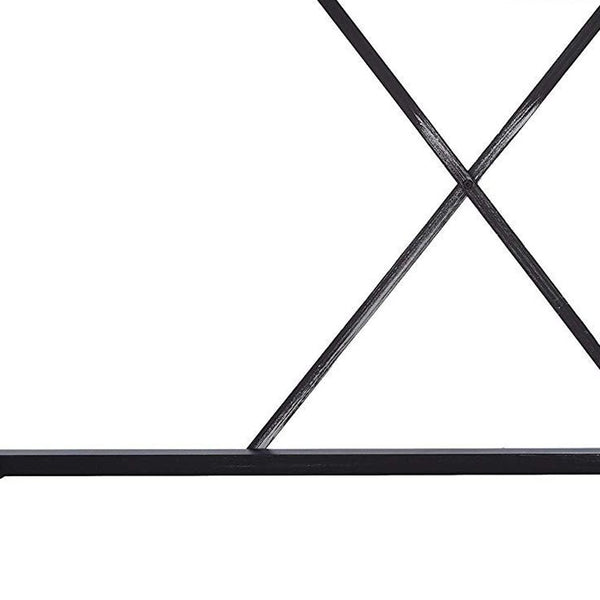 Homeroots 48" Brown And Black Computer Desk   285771