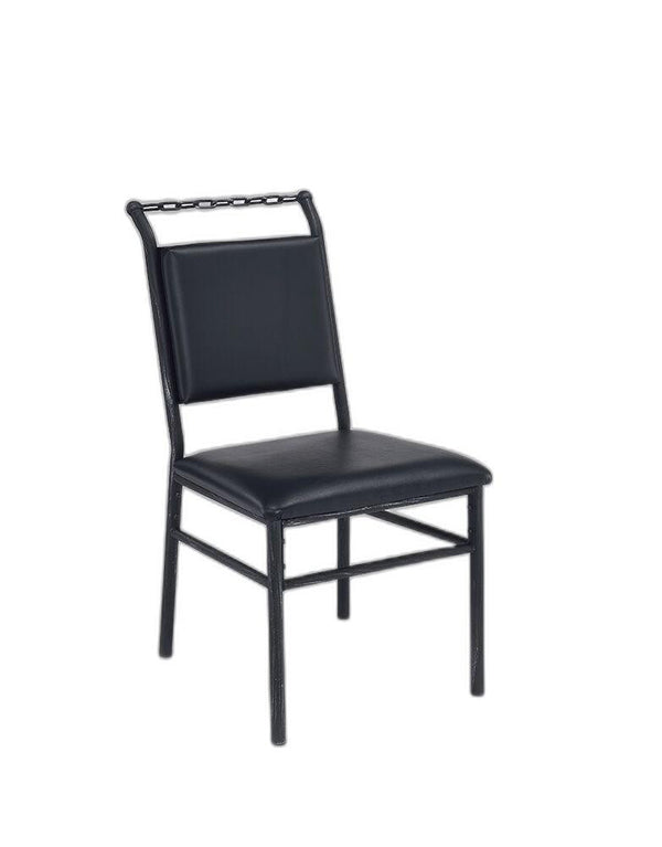 Homeroots Black Faux Leather Office Chair  Polyurethane Foam 285772