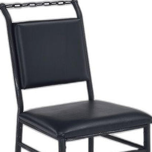 Homeroots Black Faux Leather Office Chair  Polyurethane Foam 285772