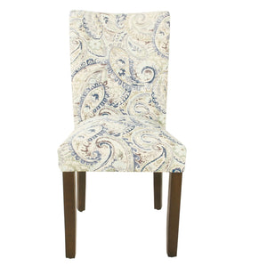 English Elm Jax Parsons Velvet Dining Chairs Paisley Print Set Walnut Legs Formal Table B056P412633